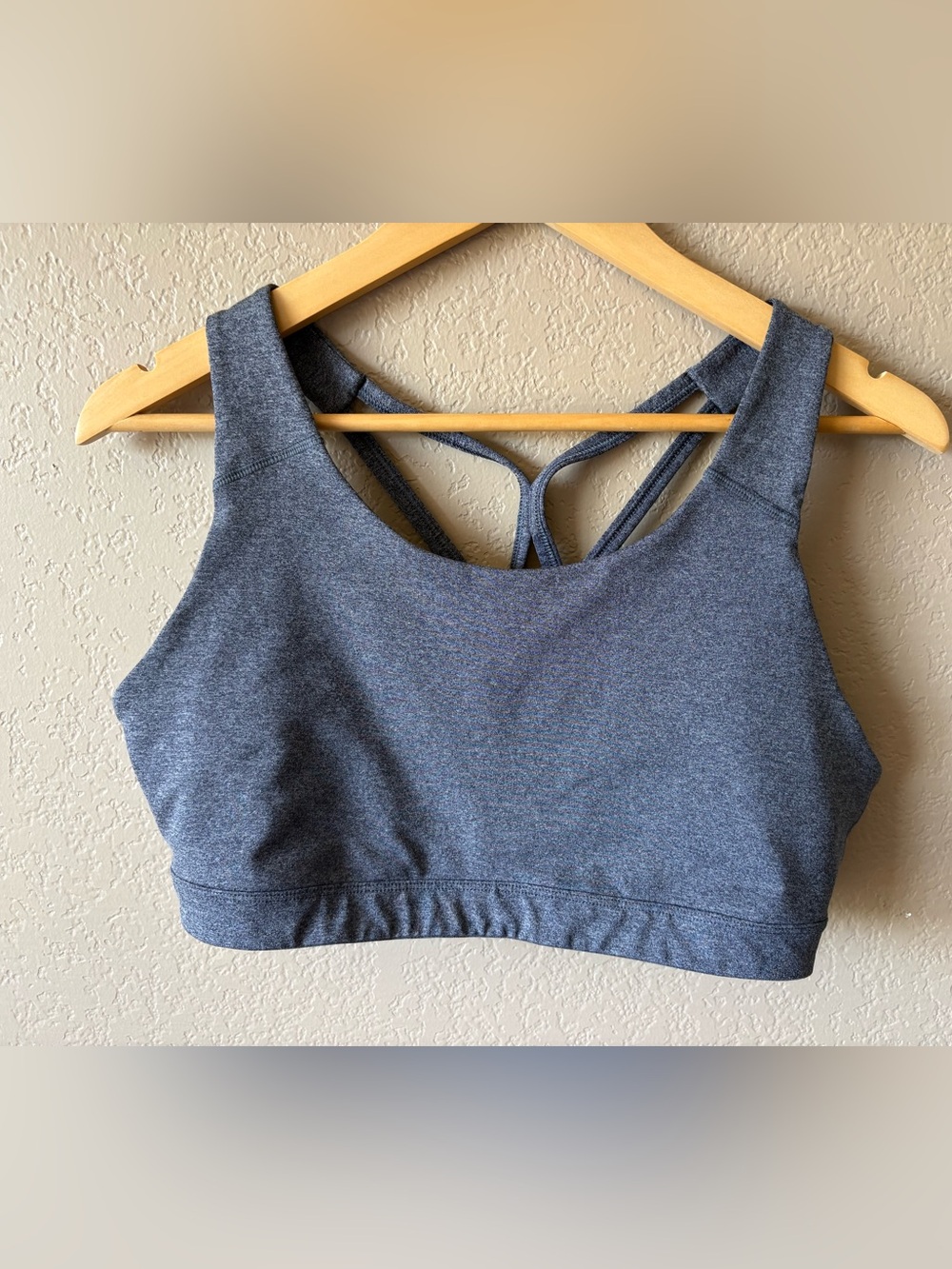 Old Navy Active Women's XL Heather Grey Sport Bra Strappy Go Dry